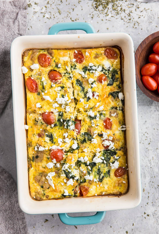 Easy Delicious Egg & Burrata Bake